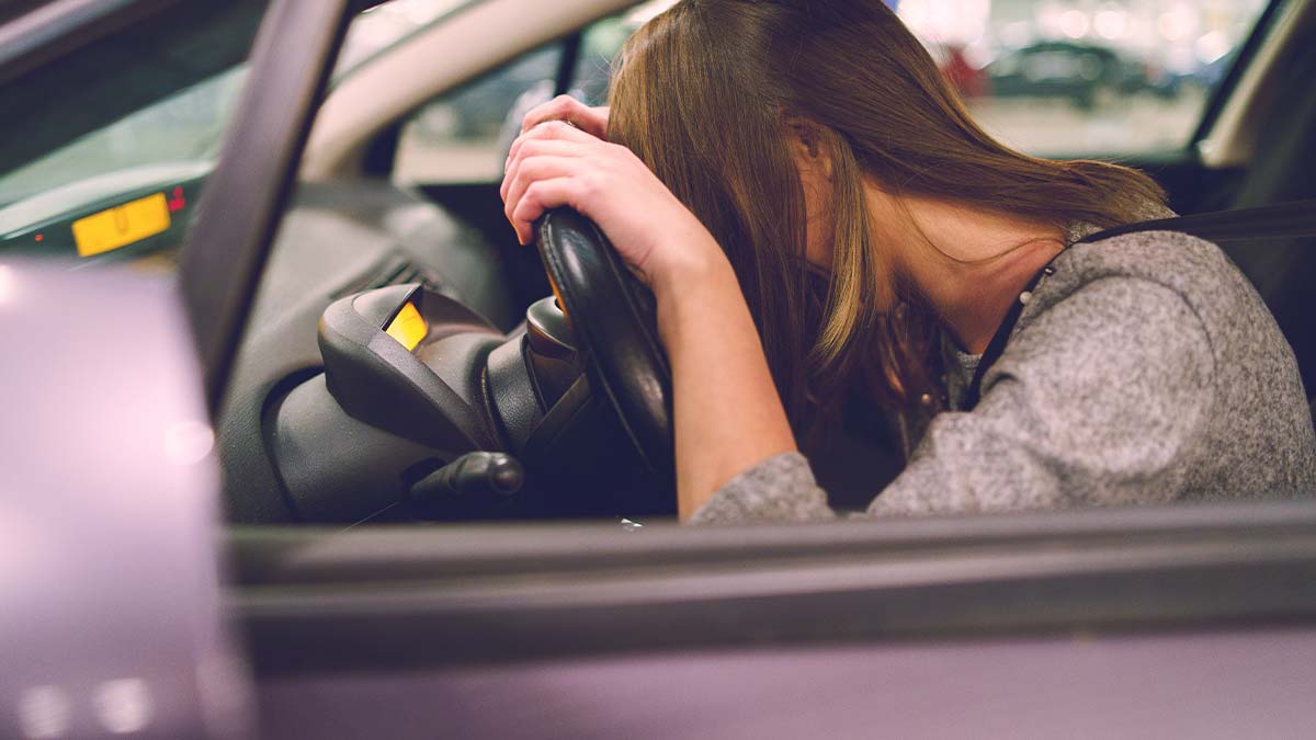 Parplatzunfall, Frau am Steuer